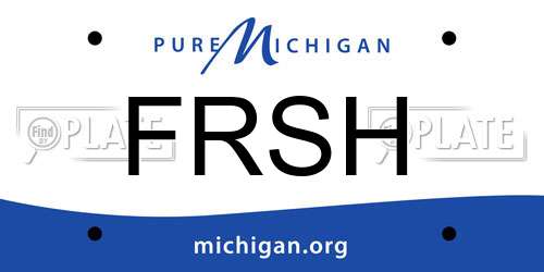 FRSH Michigan License Plate
