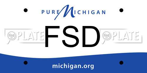 FSD Michigan License Plate