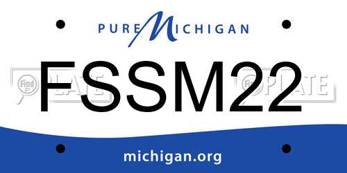 FSSM22 Michigan License Plate