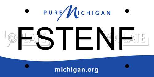 FSTENF Michigan License Plate