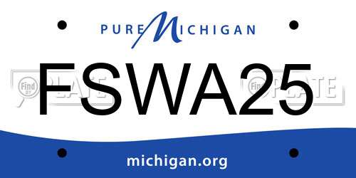 FSWA25 Michigan License Plate