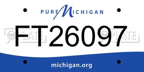 FT26097 Michigan License Plate