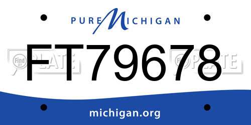 FT79678 Michigan License Plate