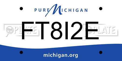 FT8I2E Michigan License Plate