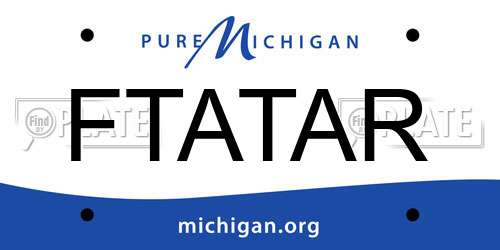 FTATAR Michigan License Plate