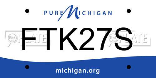 FTK27S Michigan License Plate