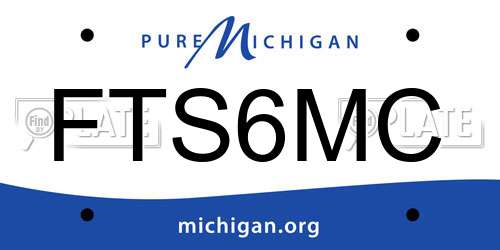 FTS6MC Michigan License Plate