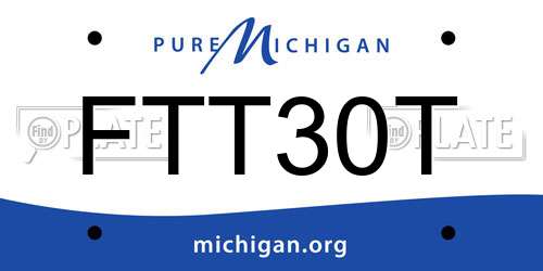 FTT30T Michigan License Plate