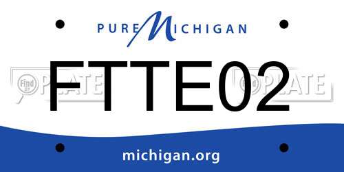 FTTE02 Michigan License Plate