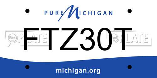 FTZ30T Michigan License Plate