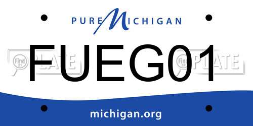 FUEG01 Michigan License Plate