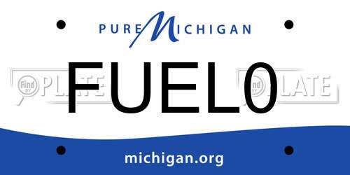 FUEL0 Michigan License Plate