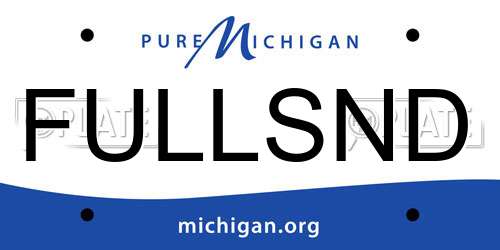 FULLSND Michigan License Plate