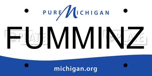 FUMMINZ Michigan License Plate