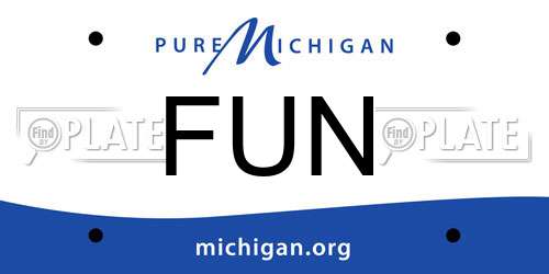 FUN Michigan License Plate