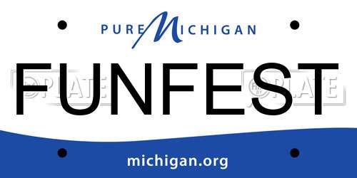 FUNFEST Michigan License Plate
