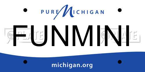 FUNMINI Michigan License Plate