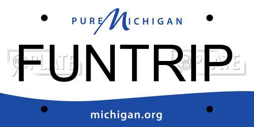 FUNTRIP Michigan License Plate