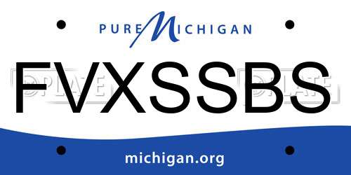 FVXSSBS Michigan License Plate