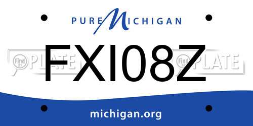 FXI08Z Michigan License Plate