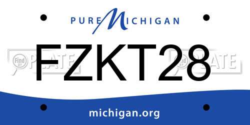 FZKT28 Michigan License Plate