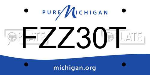 FZZ30T Michigan License Plate