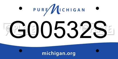 G00532S Michigan License Plate