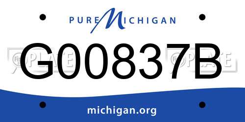 G00837B Michigan License Plate