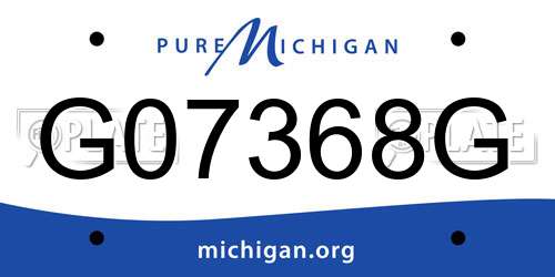 G07368G Michigan License Plate