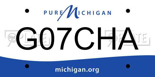 G07CHA Michigan License Plate