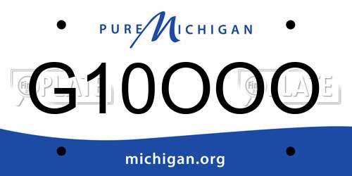 G10OOO Michigan License Plate