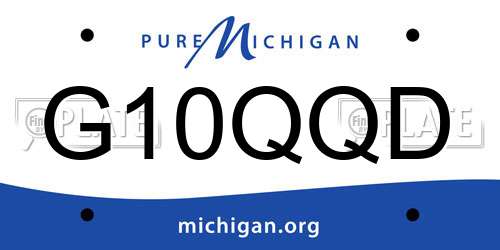 G10QQD Michigan License Plate