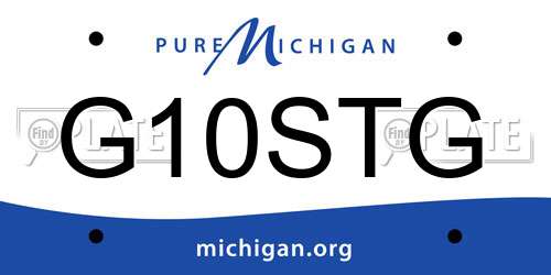 G10STG Michigan License Plate