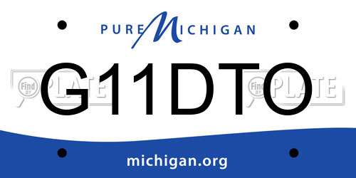 G11DTO Michigan License Plate