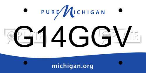 G14GGV Michigan License Plate