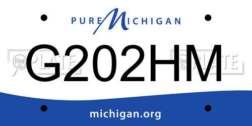 G202HM Michigan License Plate