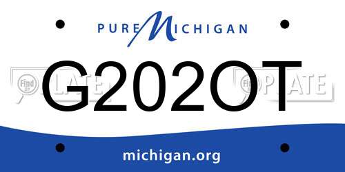 G202OT Michigan License Plate