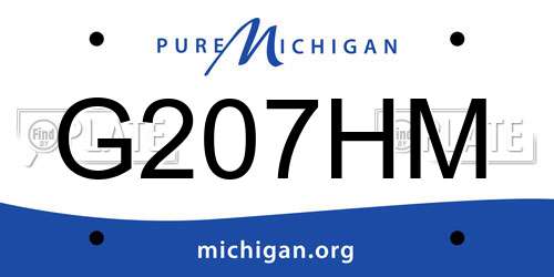 G207HM Michigan License Plate