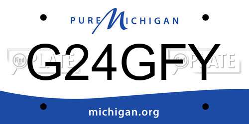 G24GFY Michigan License Plate