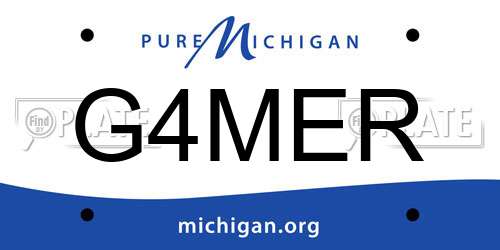 G4MER Michigan License Plate