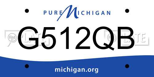 G512QB Michigan License Plate