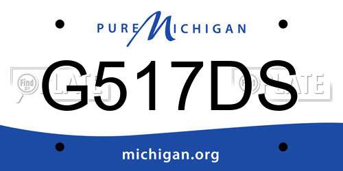 G517DS Michigan License Plate