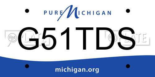 G51TDS Michigan License Plate
