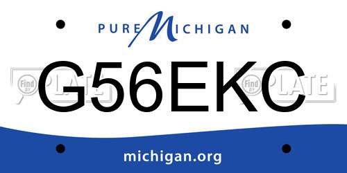 G56EKC Michigan License Plate