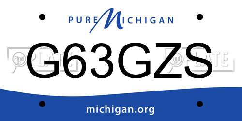 G63GZS Michigan License Plate