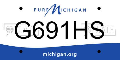 G691HS Michigan License Plate