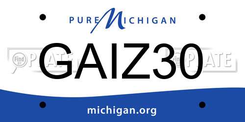 GAIZ30 Michigan License Plate