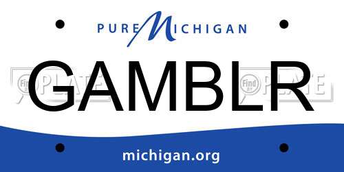 GAMBLR Michigan License Plate