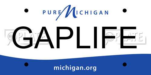 GAPLIFE Michigan License Plate