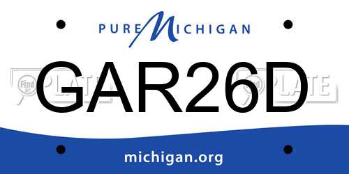 GAR26D Michigan License Plate